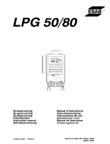 ESAB LPG 50, LPG 80 Kasutusjuhend