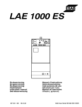 ESAB LAE 1000 ES Kasutusjuhend