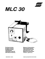 ESAB MLC 30 Kasutusjuhend