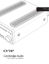 Cambridge Audio One (CDRX30) Kasutusjuhend