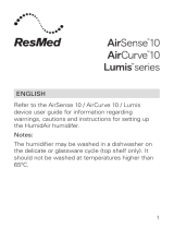 ResMed HumidAir humidifier Kasutusjuhend