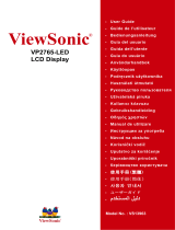 ViewSonic VP2765-LED Kasutusjuhend