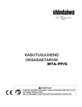 Shindaiwa MTA-PP/S Kasutusjuhend