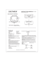 Denver TC-27BLACK Kasutusjuhend