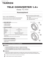 Tamron TC-X14 Kasutusjuhend