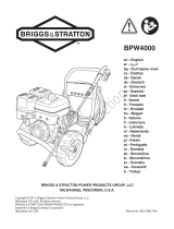 Briggs & Stratton PRESSURE WASHER, BRIGGS & STRATTON GLOBAL 4000 PSI MODELS 020596-00, 020596-01 Kasutusjuhend