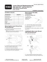 Toro Lower Shroud Replacement Kit, 2002 and After CCR2450 and CCR3650 Snowthrowers paigaldusjuhend