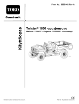 Toro Twister 1600 Utility Vehicle Kasutusjuhend