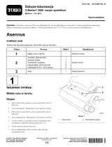 Toro Deluxe Seat Kit, Z Master 2000 Series Riding Mower paigaldusjuhend