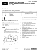 Toro Deck Hanger Kit, 2011 and Before TITAN ZX/MX Series Zero-Turn-Radius Riding Mower paigaldusjuhend