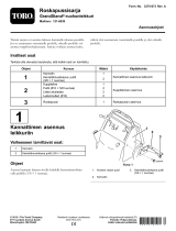 Toro Trash Bag Kit, GrandStand Mower paigaldusjuhend