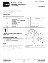 Toro Trash Bag Kit, GrandStand Mower paigaldusjuhend