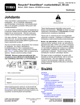 Toro 55cm Recycler SmartStow Lawn Mower Kasutusjuhend