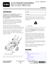Toro 41cm Recycler Lawn Mower Kasutusjuhend