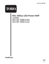 Toro 924 Power Shift Snowthrower Kasutusjuhend