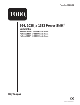 Toro 1332 Power Shift Snowthrower Kasutusjuhend