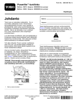 Toro Powerlite Snowthrower Kasutusjuhend