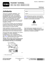 Toro Powerlite Snowthrower Kasutusjuhend