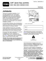 Toro CCR 6053 R Quick Clear Snowthrower Kasutusjuhend