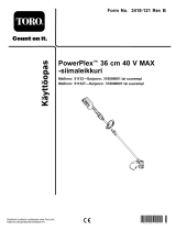 Toro PowerPlex 36cm 40V MAX String Trimmer Kasutusjuhend