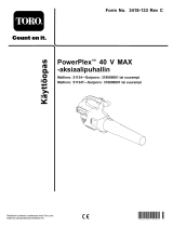 Toro PowerPlex 40V MAX Axial Blower Kasutusjuhend