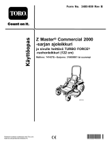 Toro Z Master Commercial 2000 Series Riding Mower, Kasutusjuhend