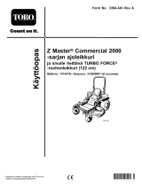 Toro Z Master Commercial 2000 Series Riding Mower, Kasutusjuhend