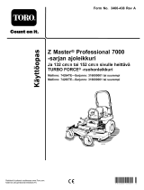 Toro Z Master Professional 7000 Series Riding Mower, With 132cm TURBO FORCE Side Discharge Mower Kasutusjuhend