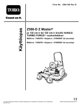 Toro Z580-D Z Master, With 132cm TURBO FORCE Side Discharge Mower Kasutusjuhend