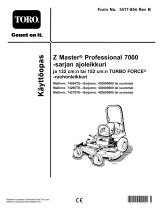 Toro Z Master Professional 7000 Series Riding Mower, With 52in TURBO FORCE Rear Discharge Mower Kasutusjuhend