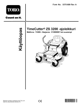 Toro TimeCutter ZS 3200 Riding Mower Kasutusjuhend