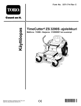 Toro TimeCutter ZS 3200S Riding Mower Kasutusjuhend