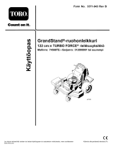 Toro GrandStand Mower, With 122cm TURBO FORCE Cutting Unit Kasutusjuhend