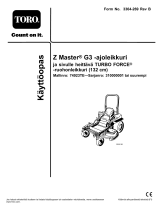 Toro Z Master G3 Riding Mower, Kasutusjuhend