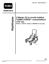 Toro Z Master G3 Riding Mower, Kasutusjuhend