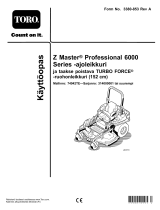 Toro Z Master Professional 6000 Series Riding Mower, Kasutusjuhend