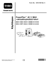 Toro PowerPlex 40V Max Standard 180 WH Battery Pack Kasutusjuhend