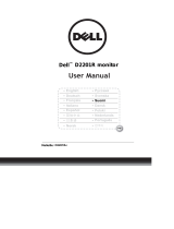Dell D2201 Kasutusjuhend