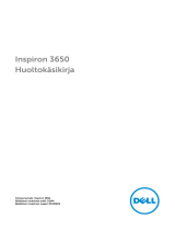 Dell Inspiron 3650 Kasutusjuhend