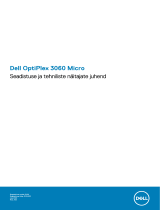 Dell OptiPlex 3060 Kasutusjuhend
