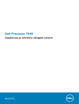 Dell Precision 7540 Omaniku manuaal