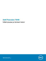 Dell Precision 7540 Omaniku manuaal