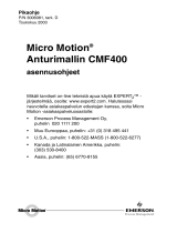 Micro Motion Anturimallin CMF400 asennusohjeet teatmiku