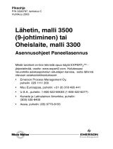 Micro Motion Lähetin malli 3500 9-johtiminen tai Oheislaite malli 3300 Asennusohjeet Paneeliasennus paigaldusjuhend