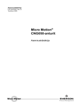 Micro Motion CNG050-anturit Asennuskäsikirja paigaldusjuhend