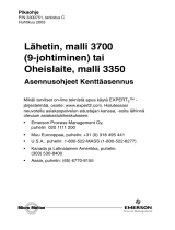 Micro Motion Lähetin malli 3700 9-johtiminen tai Oheislaite malli 3350 Asennusohjeet Kenttäasennus paigaldusjuhend