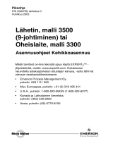 Micro Motion Lähetin malli 3500 9-johtiminen tai Oheislaite malli 3300 Asennusohjeet Kehikkoasennus paigaldusjuhend