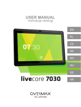 Overmax Livecore 7030 Kasutusjuhend