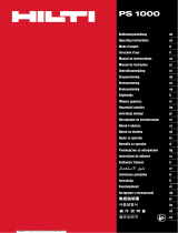 Hilti PS 1000 Kasutusjuhend