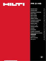 Hilti PR 2-HS Kasutusjuhend